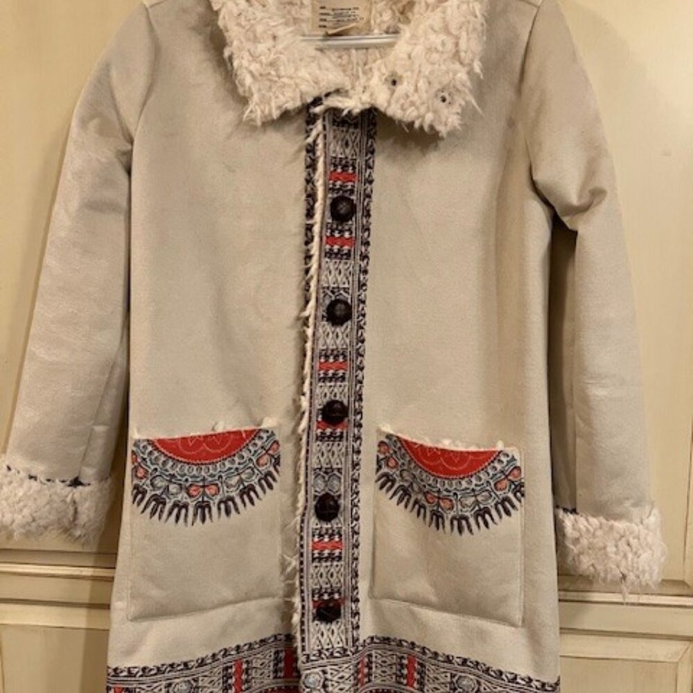 Billabong Sueded Shearling Lined Coat BRAND NEW